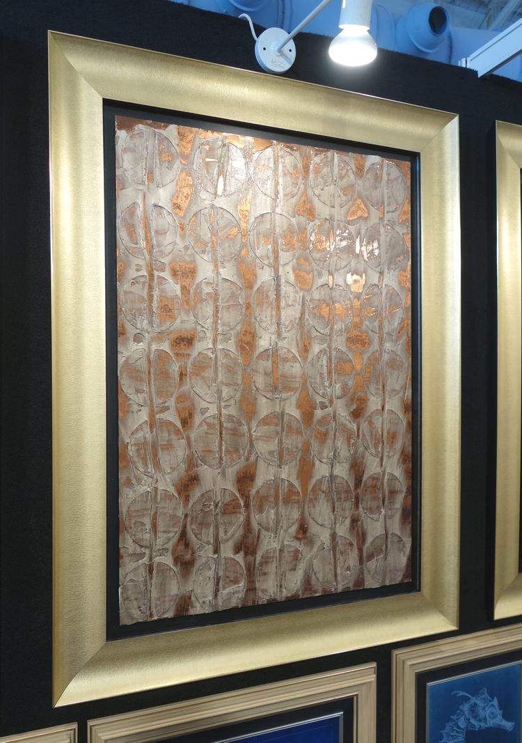 授权纯进口原版画芯经销商美式家居装饰画 金箔壁画 安达曼