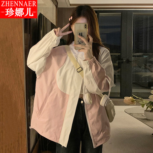 青少年女装运动外套少女秋季2025新款初中高中学生宽松休闲棒球服