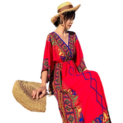 侧耳倾听名族风显瘦显瘦