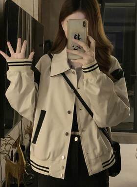 少女棒球服外套大童开衫春秋