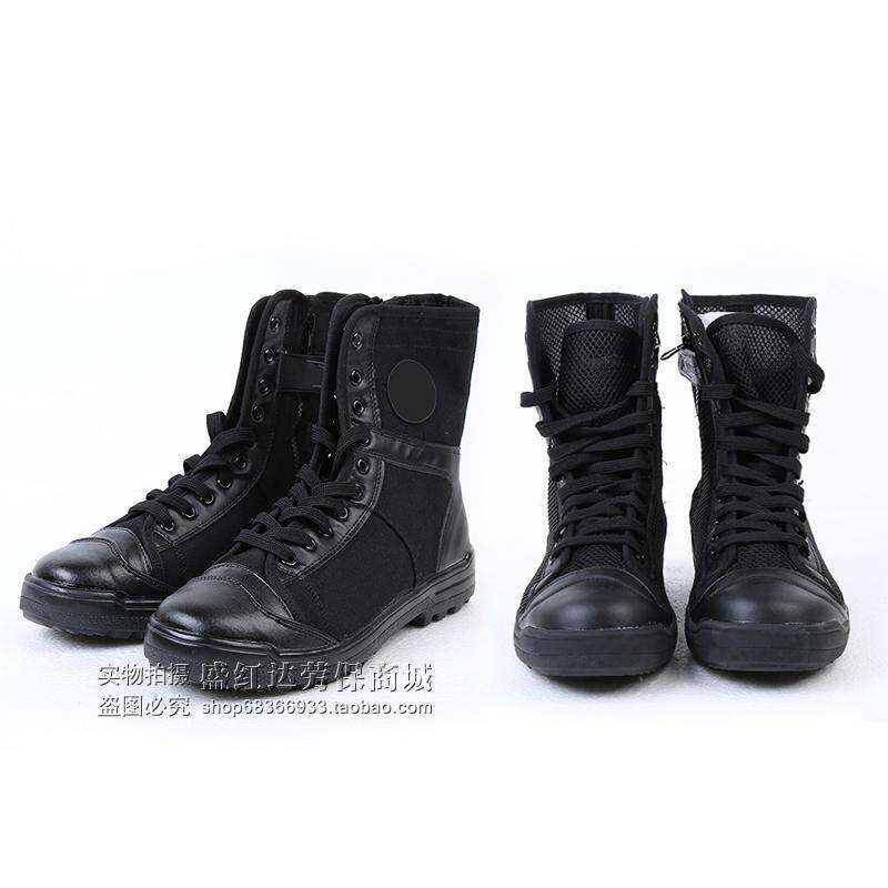 Boots militaires en cuir - respirant - Ref 1401600 Image 1