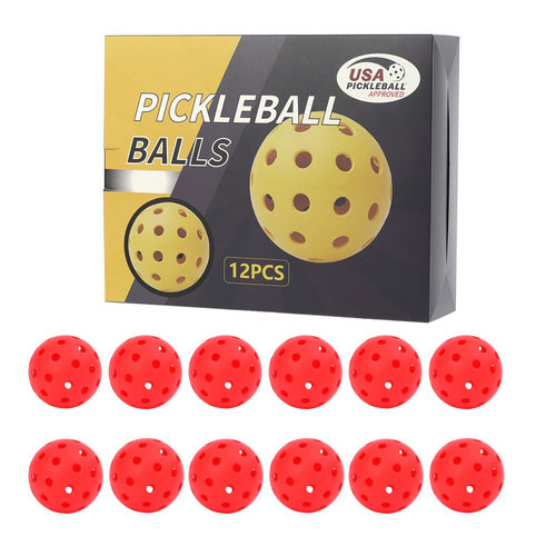 厂家直销26孔40孔12个装礼品盒彩盒洞洞球PE高弹威浮球 Picklebal