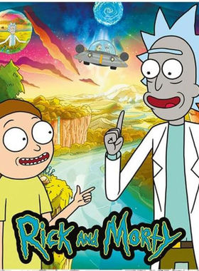 新品 波兰trefl欧洲进口成人益智动漫拼图10838瑞克与莫蒂1000片