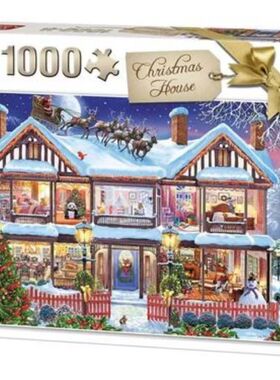 【清仓】荷兰King Inter进口益智拼图55873梦幻新年圣诞屋1000片