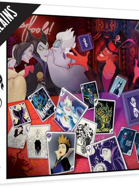 现货 trefl 卡通成人益智卡通拼图10719牌桌上的迪士尼反派1000片