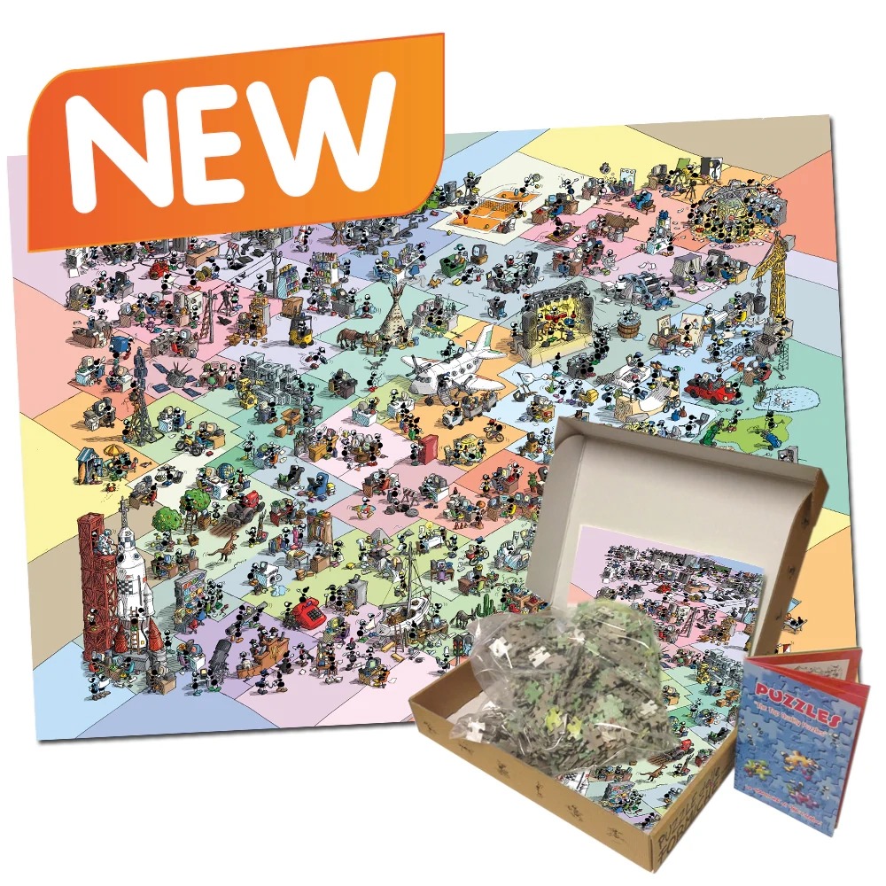 新品 小蚂蚁Akena意大利进口益智拼图FV24-109无线通讯时代1080片