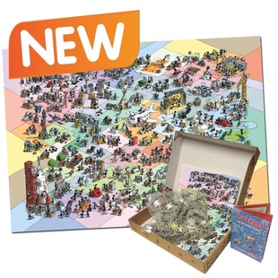 新品 小蚂蚁Akena意大利进口益智拼图FV24-109无线通讯时代1080片