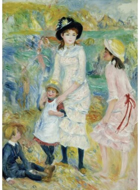 正品现货意大利Ricordi进口益智名画拼图 海边的孩子1000片雷诺阿