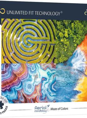 正品包邮 trefl欧洲进口益智拼图37460色彩迷宫500片任意贴合技术