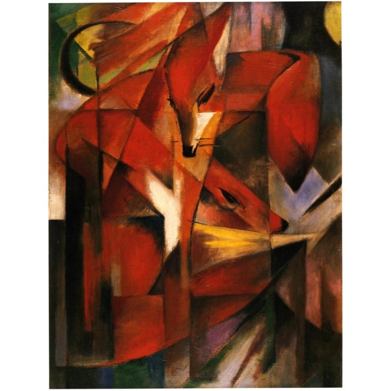 现货D-Toys罗马尼亚进口名画拼图72856MA01狐狸1000片弗朗兹马克