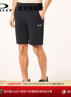 Oakley欧克利时尚简约男款休闲潮流黑色短裤FOA406348