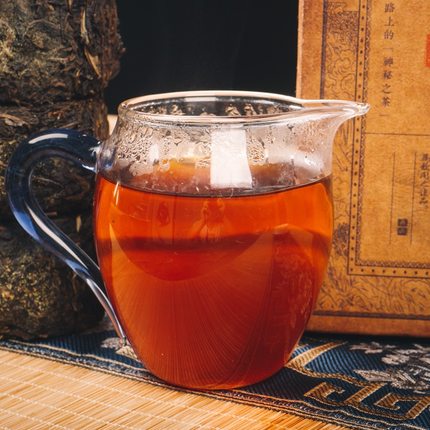黑茶湖南安化正品安化黑茶正宗金花茯砖茶野生天尖料1kg 手工茯茶