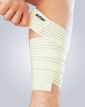 STAR世达护腿绷带护具护小腿小腿弹性绷带XD200R一只装