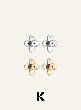 KEYT.原创“old money”十字架金属双色防断针耳堵提拉器耳堵