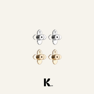 KEYT.原创“old money”十字架金属双色防断针耳堵提拉器耳堵