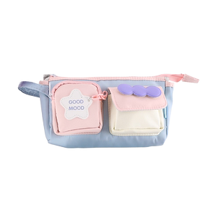 多巴胺大容量学生笔袋多层文具袋设计感小众女款初中生双层铅笔盒女生儿童高颜值2026新款女孩版小学生文具盒