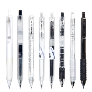 一公里书写~！一木林大容量按动中性笔速干刷题笔学生黑色水笔速滑大师圆珠笔签字久耐宝原装笔芯官方旗舰店