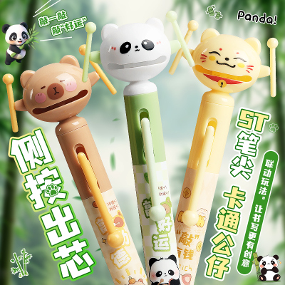 祈愿笔按动中性笔创意卡通玩偶笔