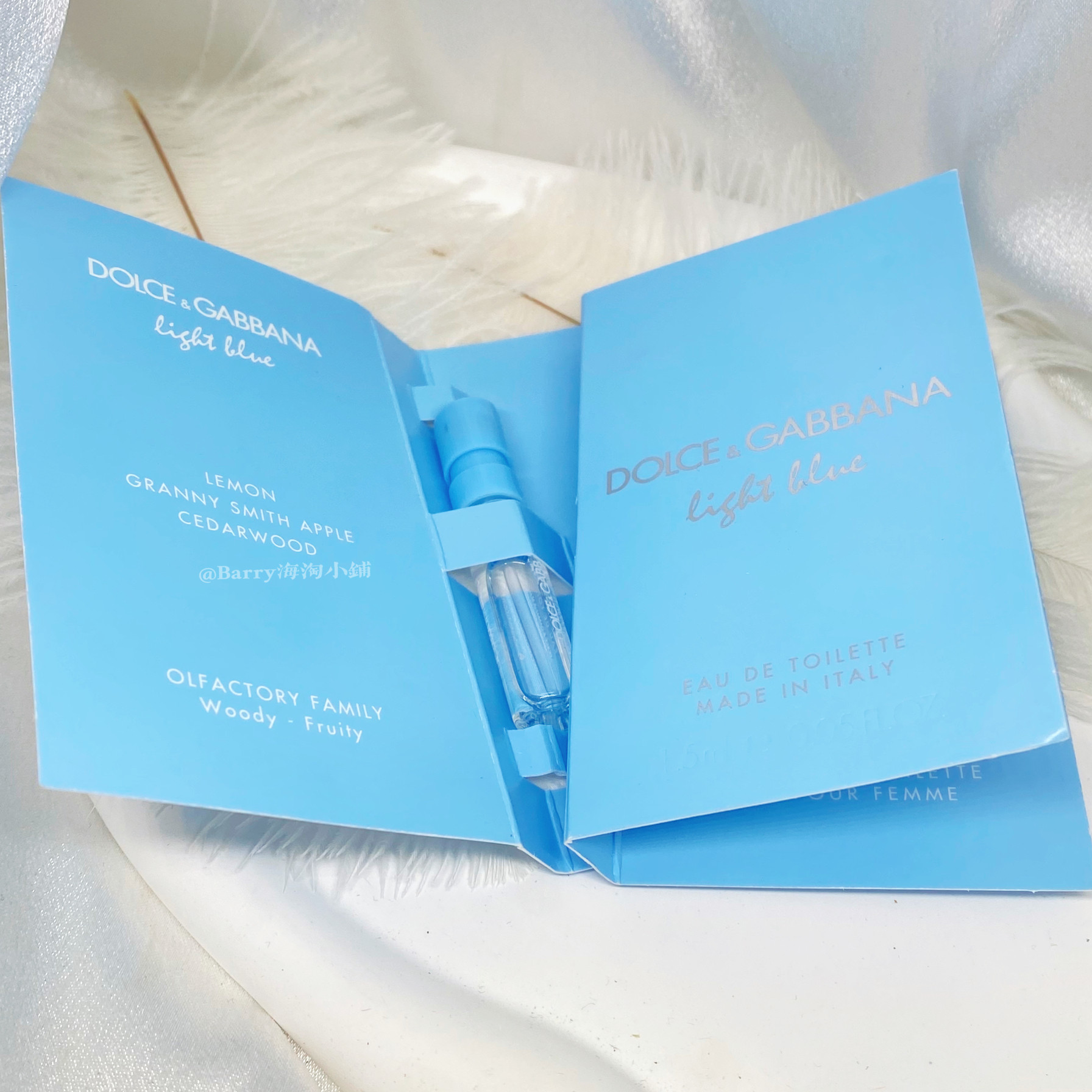 Dolce Gabbana Light Blue qadın ətri, sprey başlıqlı