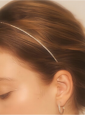 超仙极细水钻发箍2026新款夏季发卡高级感气质不勒头头箍发饰头饰