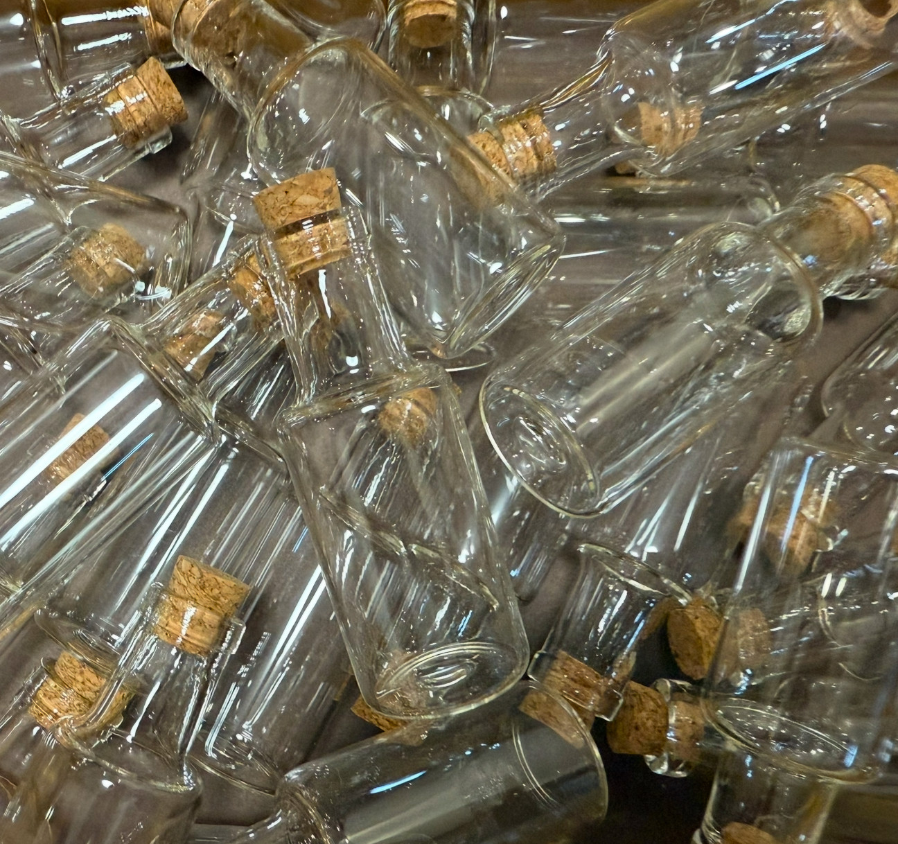 透明玻璃瓶批发含小木塞星空瓶小漂流瓶许愿瓶小酒瓶 12ml/18 ml