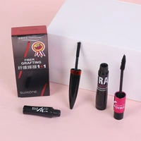 Kết hợp sợi mascara Sukarna dày và không thấm nước kết hợp sợi uốn dài tự nhiên không nở - Kem Mascara / Revitalash chuốt mi 4d