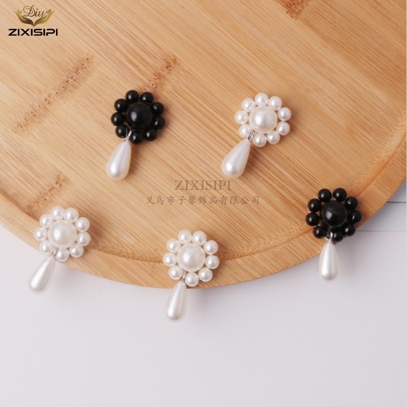 水滴花盘钻水晶五瓣花 手工串珠珍珠圆花 diy长筒袜饰品箱包配饰