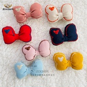布艺刺绣蝴蝶结领结充棉公仔DIY发饰衣服鞋 袜围巾辅料配件 M0536