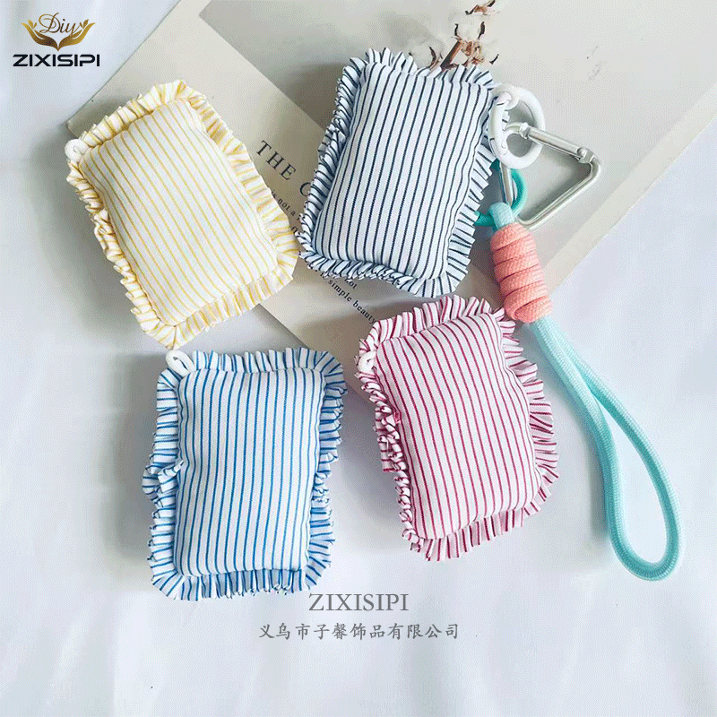 zixisipi布艺斜纹方块挂饰