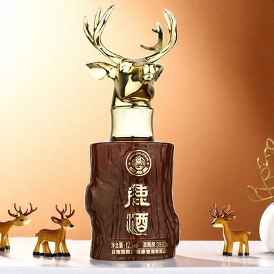 瑞禧鹿 Ruilu Deer Wine Sharing Deer Blood Кнут оленя Сухожилие оленя Хвост оленя Маленькая бутылка Подарочная коробка Подарочное вино 125 мл * 5