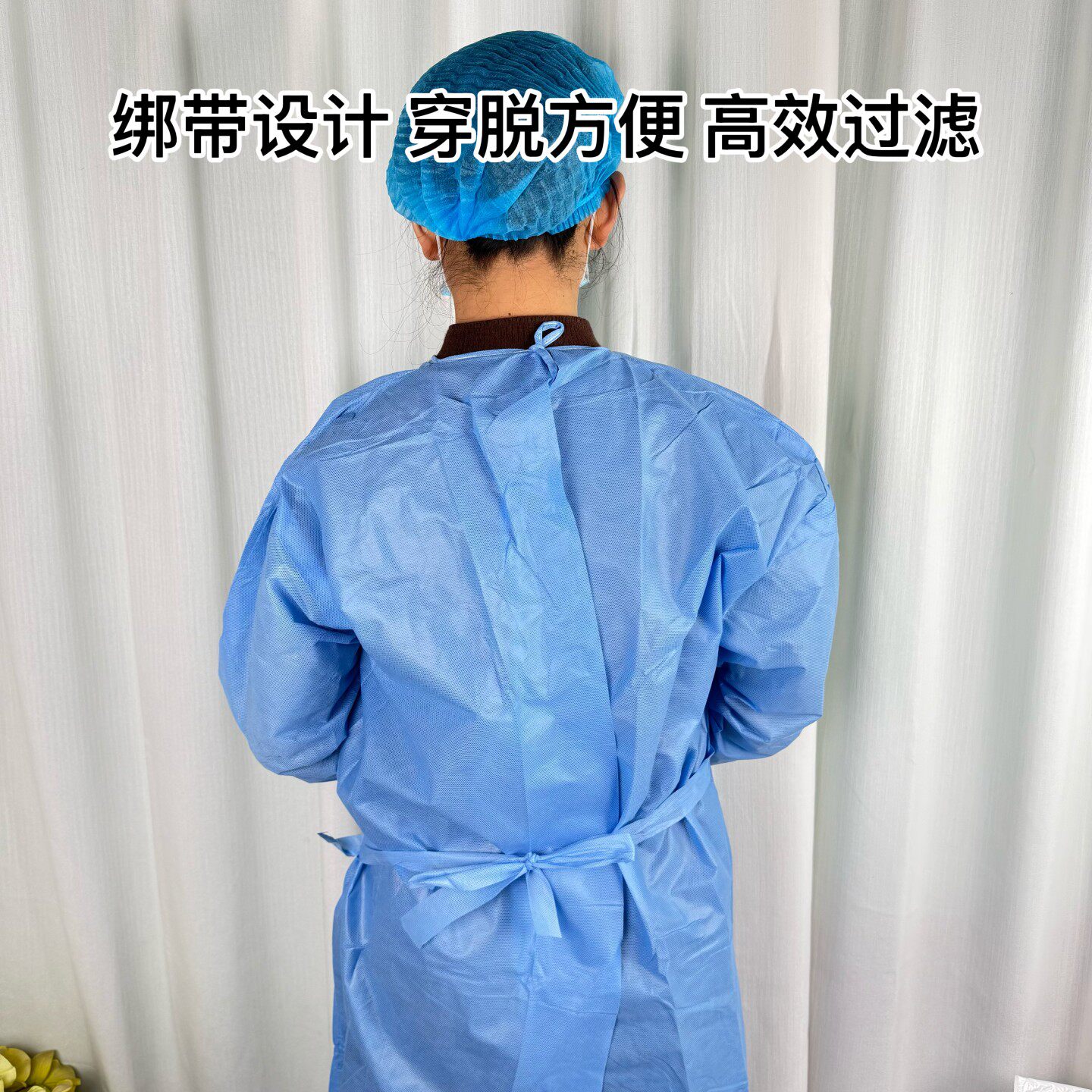 5包25件 一次性手术衣防护防尘无纺布衣服一包5件独立包装