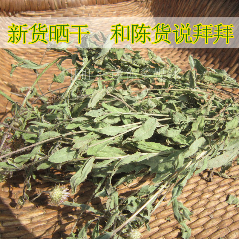 野生小蓟中药材干刺菜新鲜全草带根农家新晒刺角芽七七芽干货500g