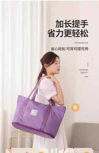 健身运动旅行包可套拉杆！大容量折叠收纳袋旅游出差行李包拓展包