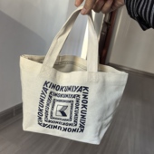 外贸加厚帆布包手提时尚 小拎包便当包饭盒袋收纳袋逛街购物袋环保