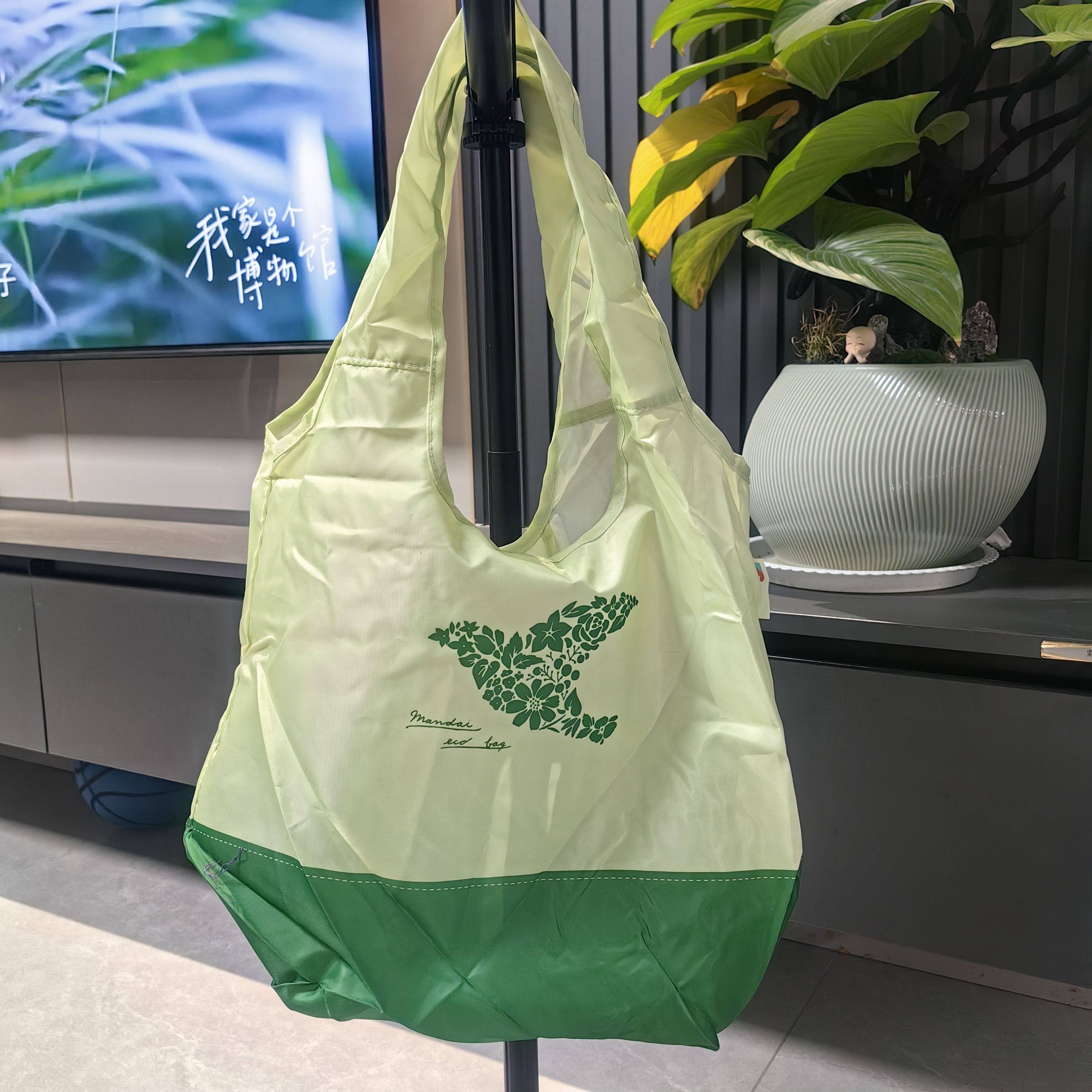 外贸原单厚实超市买菜折叠购物袋