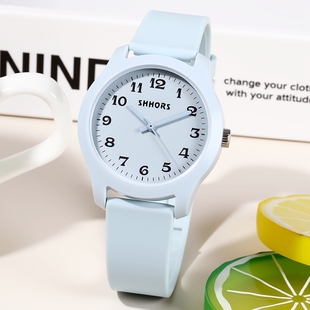 可爱小清新手表学生初高中生考试专用简约静音防水大表盘耐摔耐用