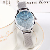 女士手表女星空流沙水钻防水女款 轻奢小众高级感女表 学生简约时尚