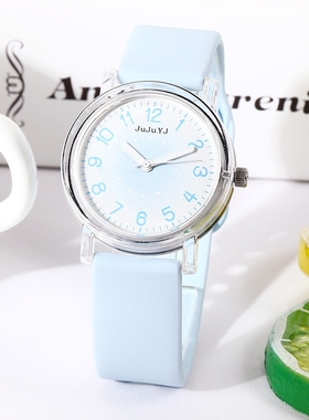 洵时尚手表女款学生初高中生小清新高颜值静音夜光防水电子石英表