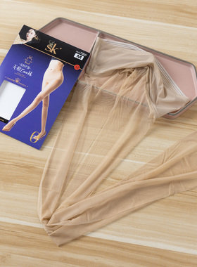 SK7300无缝裆巧克力香氛丝袜女0D薄款丝滑透明连裤袜高透黑丝无痕