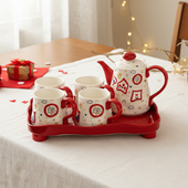 水具新婚礼物送新人婚庆杯子结婚礼盒送闺蜜订婚搬家乔迁茶具套装