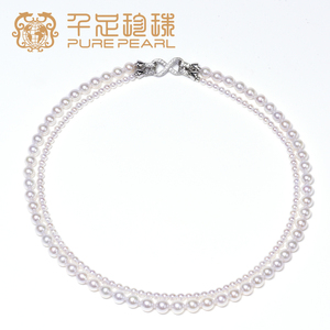 千足淡水AK双层项链女