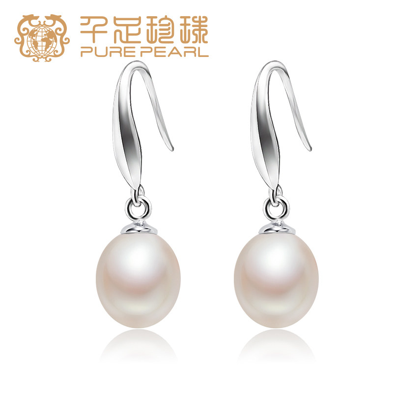 千足耳饰s925淡水强光