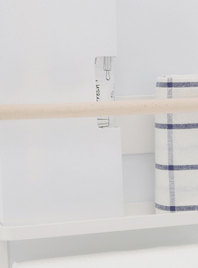 AlwaysZ日式厨房白色铁艺吸铁冰箱置物架磁力收纳架磁体吸附架