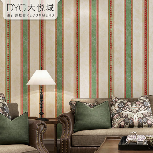 美式乡村壁纸欧式奢华田园风格