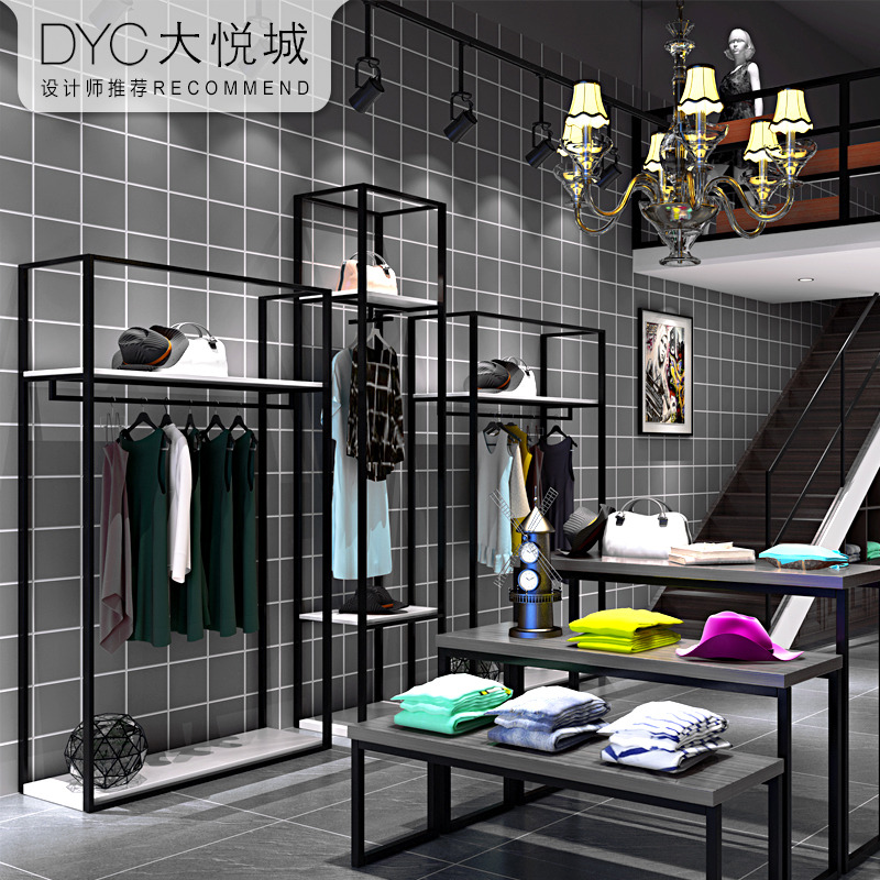 墙纸水泥灰色系北欧ins风高级灰现代简约服装店专用高档女装壁纸