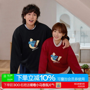 warmtrees 2026SS噗噜小马系列U型马蹄铁圆领卫衣马年新年限定