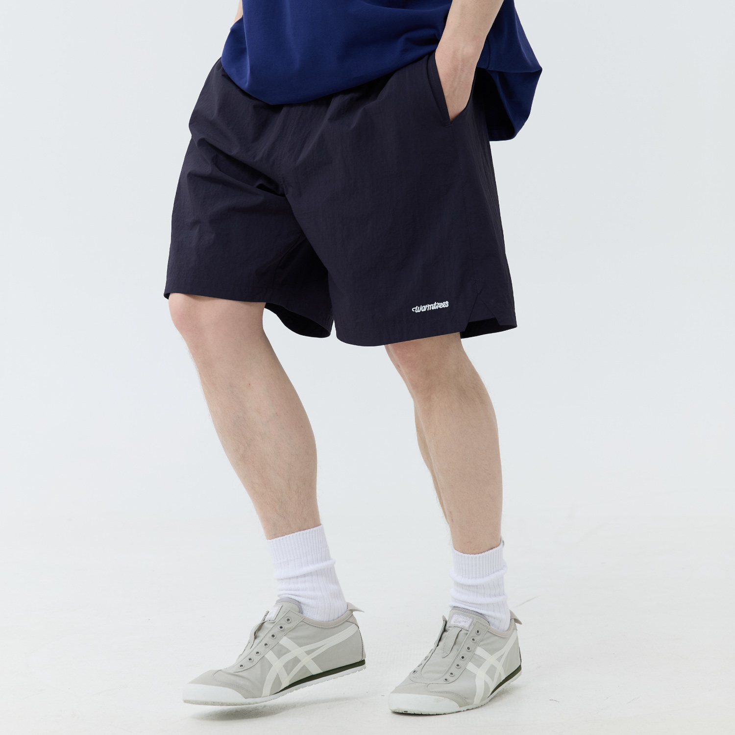 WARMTREES 2025新款夏季五分裤男女轻薄透气基础款速干尼龙短裤