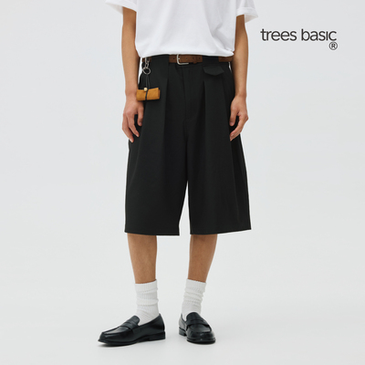 TreesBasic隧道腰头七分西装裤