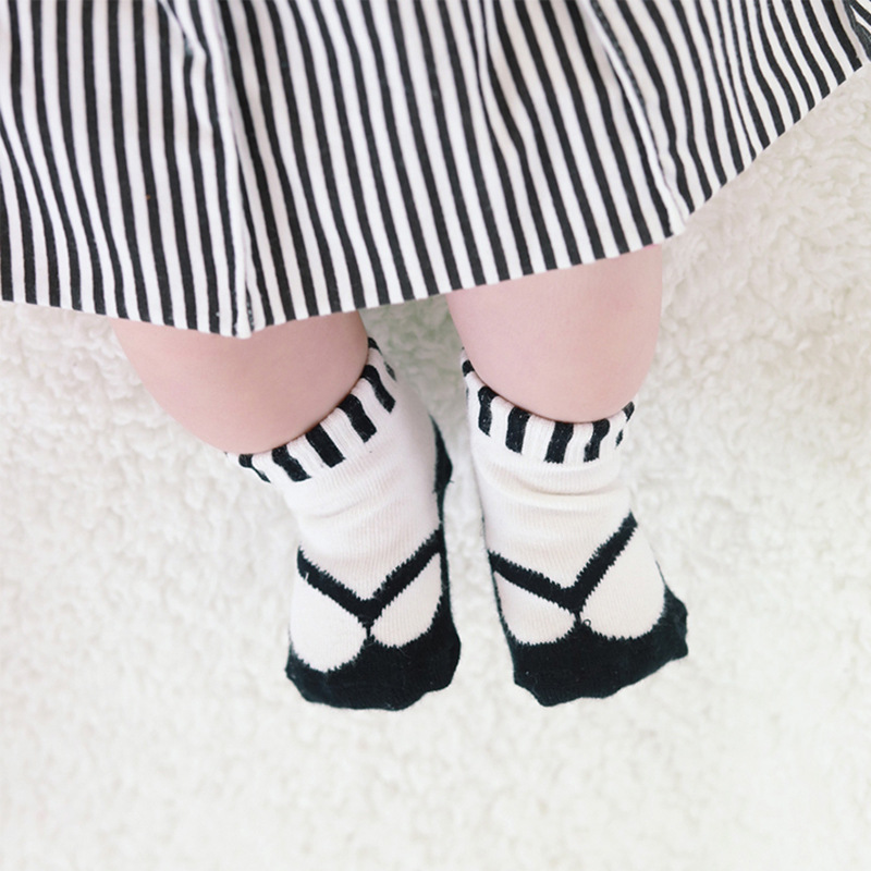 婴儿和服印花日本男童防滑袜