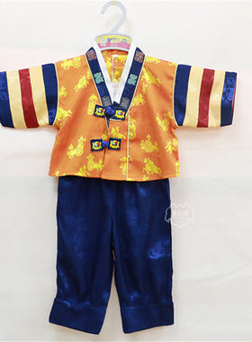 春季新品男童韩服宝宝喜庆节日